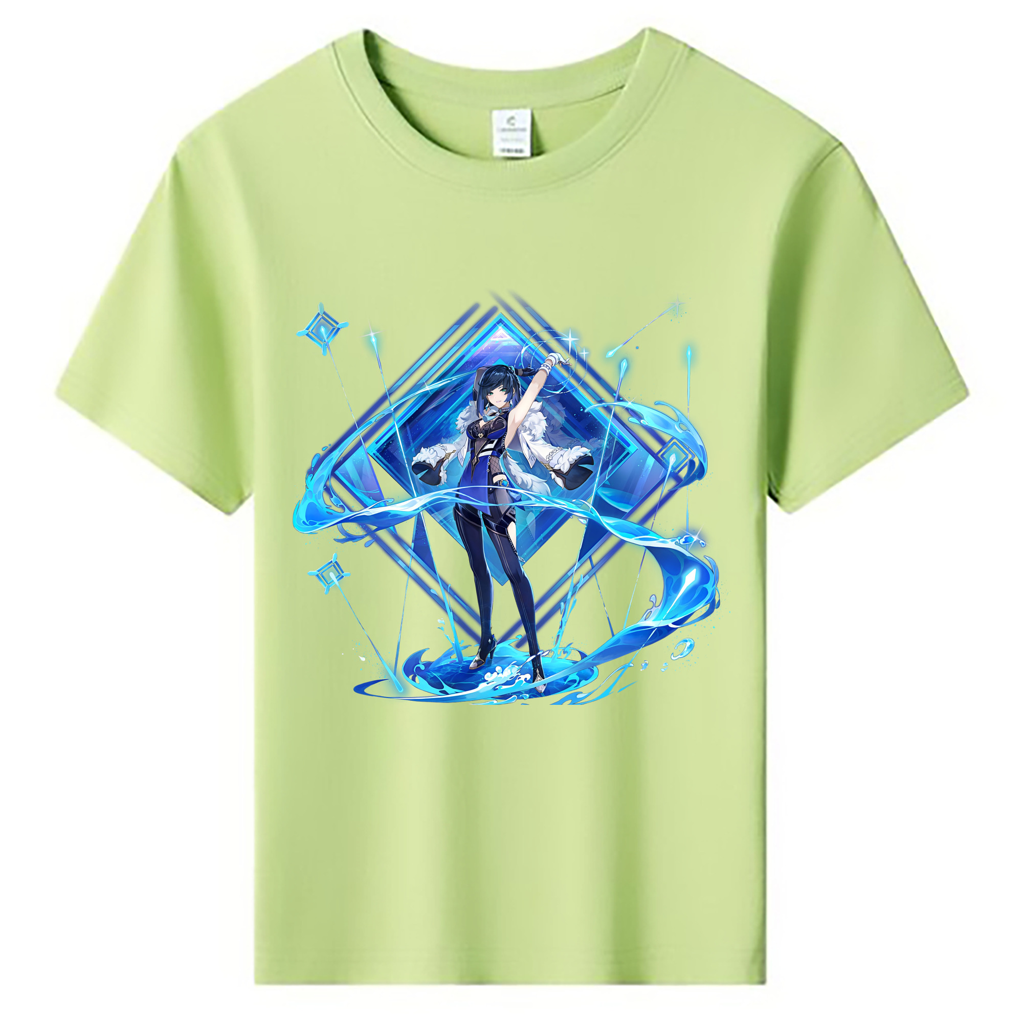 げんし神 夜兰 やらん genshin Yaran 綿100％キッズTシャツ（フロントプリント）